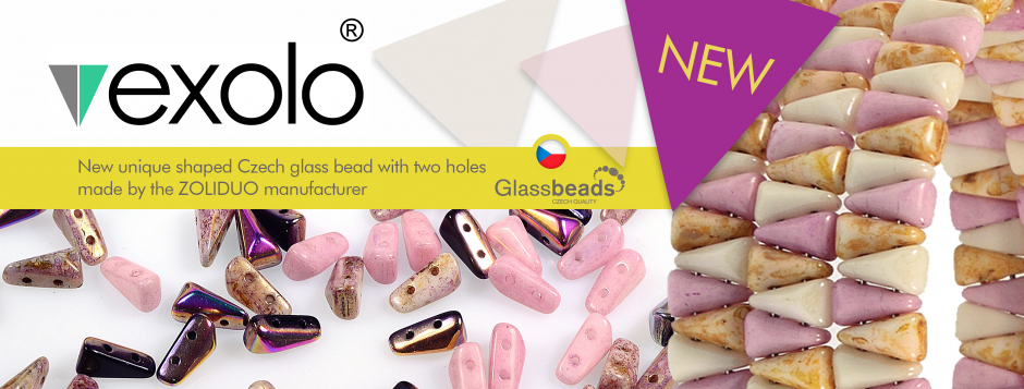 20pcs Czech Pressed Glass Beads - ZoliDuo Right 5x8mm Crystal Labrador